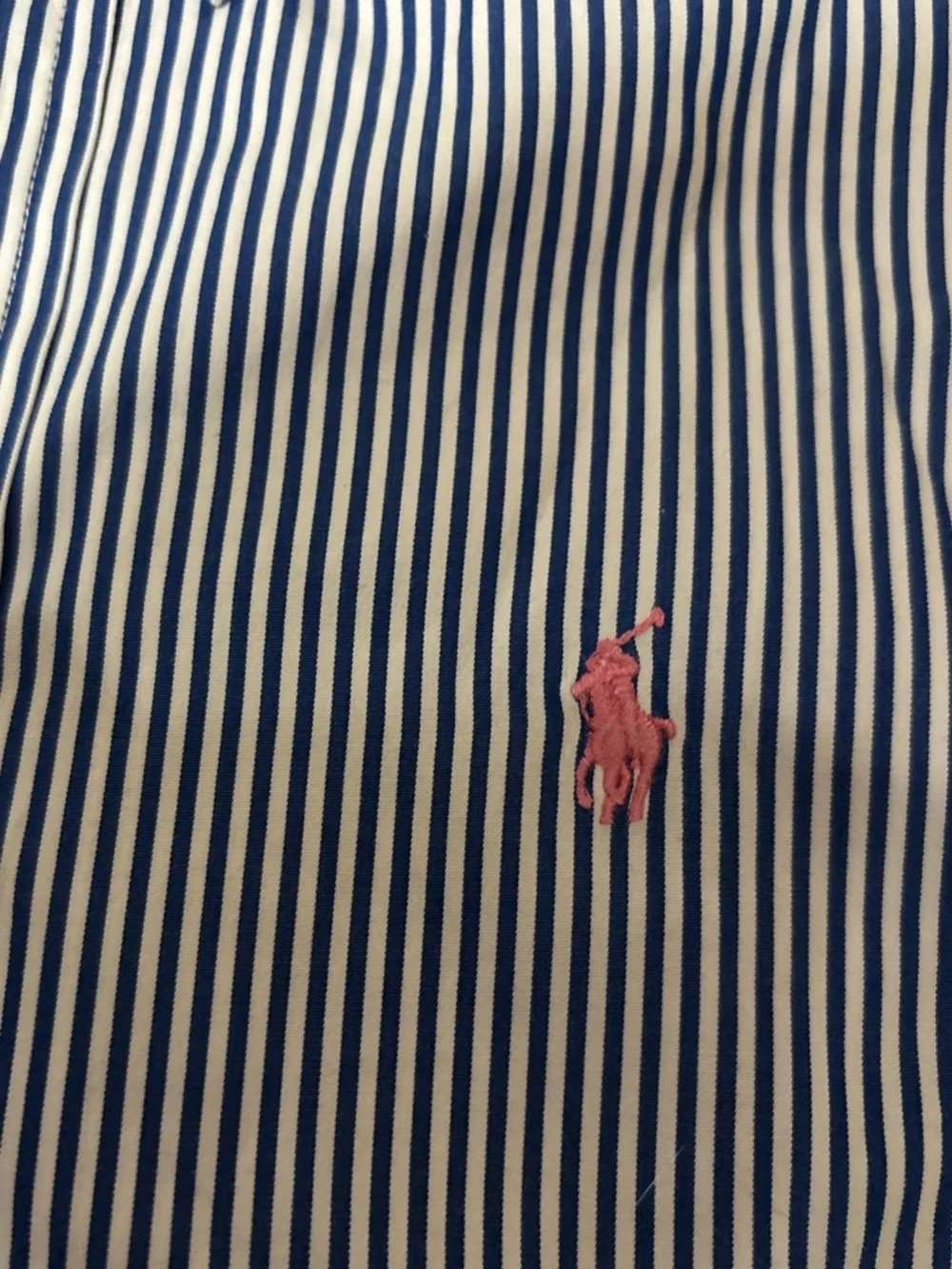 Polo Ralph Lauren boys blue & White Striped Button-Down Shirt size 10